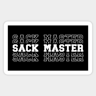 Sack Master Defensive Lineman Funny Football Print Sticker